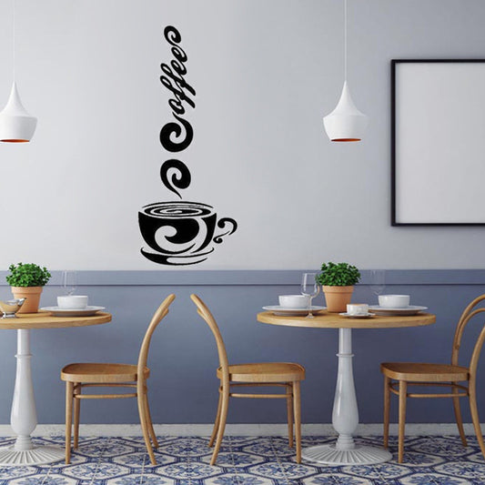 Coffee Mugs Tea Coffee Art Decal Vinyl Wall